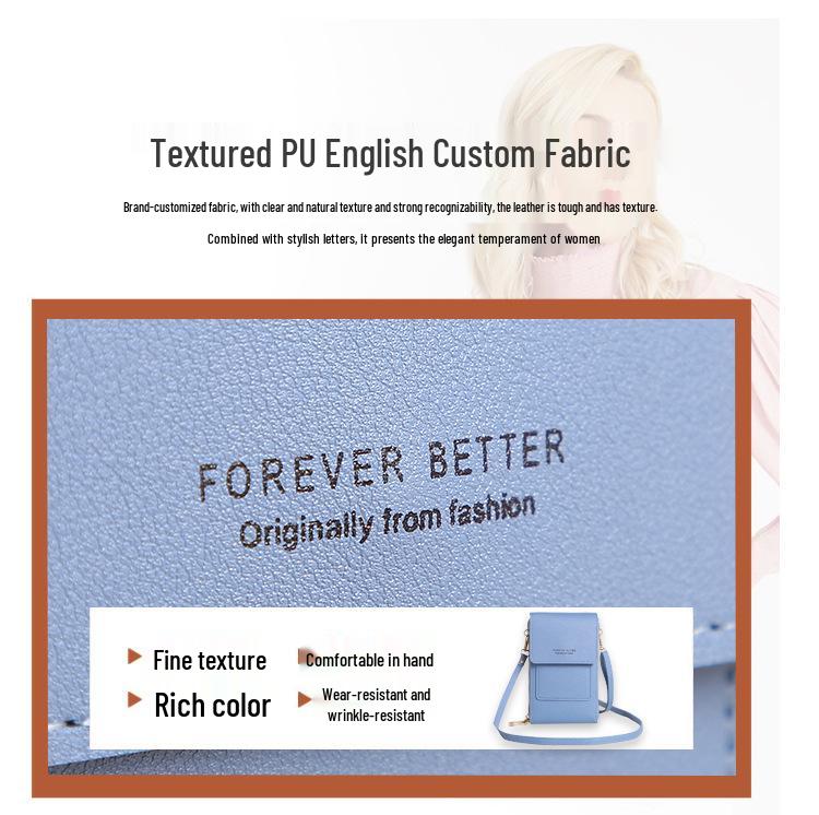 Women's Crossbody Phone Bag: Versatile, Multi-Functional, Vertical Touchscreen Shoulder Bag