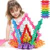300 Pcs/set DIY Building Blocks Kids STEM Toys Educational Building Toys Discs Sets Interlocking Solid Plastic For Preschool Kids Boys