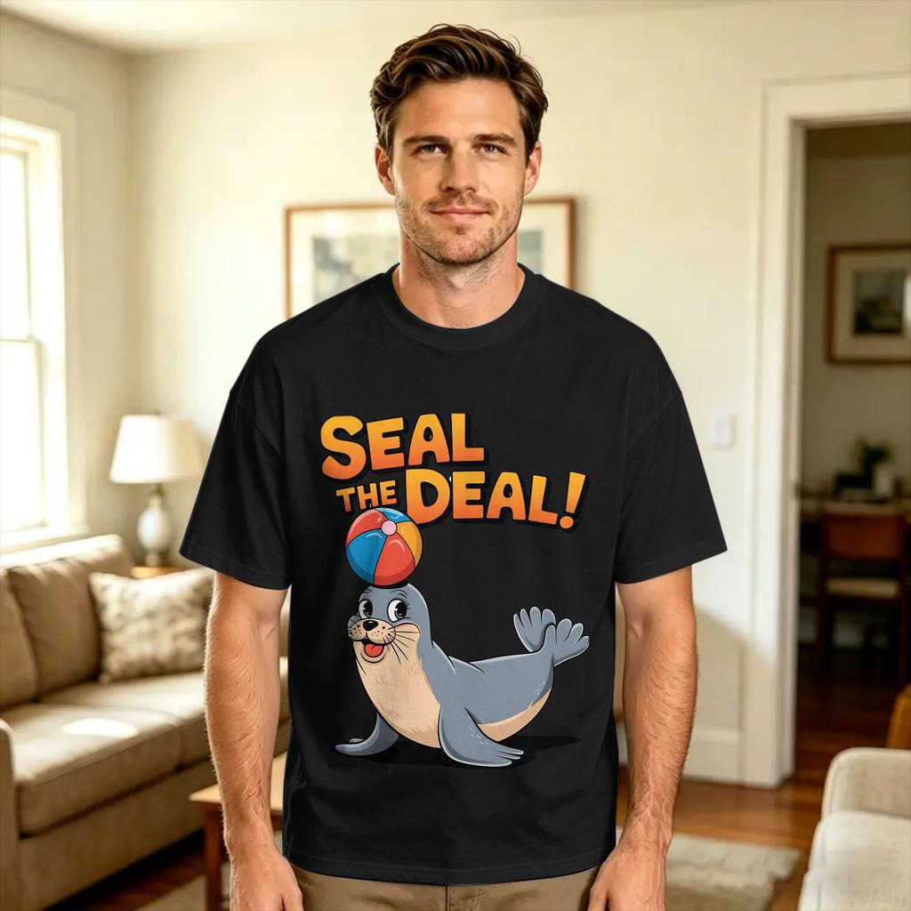 Seal Dons Approval T Shirt Beach Y2K Basic T Shirts Pure Cotton Fashion Tshirt For Unisex Pattern Tees