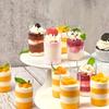50X Disposable Dessert Cup Plastic Cup Appetizer Cup Tilted Circular Tasting Sample Afternoon Tea Party Appetizer Snacks Tasting