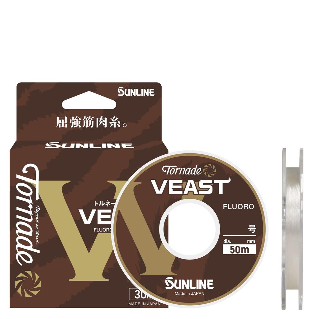 SUNLINE Tornado VEAST Fluorocarbon Natural Size 8 Line, 30m, Clear,