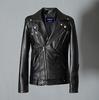 Spring clothing, locomotive leather jacket, fashionable multi-zipper lapel, slim-fitting washed pu leather jacket Y