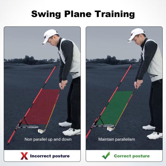 Golf Alignment Stick To Install Golf Holder Angle Adjustable Easy Swing Trainer Aid Golf