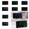 Многофункциональные цифровые светодиодные часы с дисплеем температуры, настольные часы для спальни