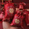 10pcs Embossed Flowers Wedding Candy Bag Chinese Style Handbag Bag Drawstring Bag  Female/Girls
