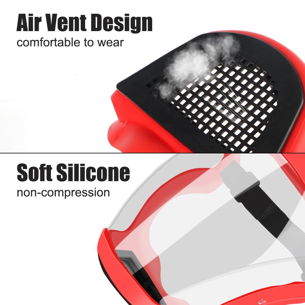 Кухонный инструмент с фильтрами Мотоциклетная велосипедная пылезащитная маска Защитная маска для лица Защитная маска для лица Полная маска для лица Масляно-брызгозащитная маска