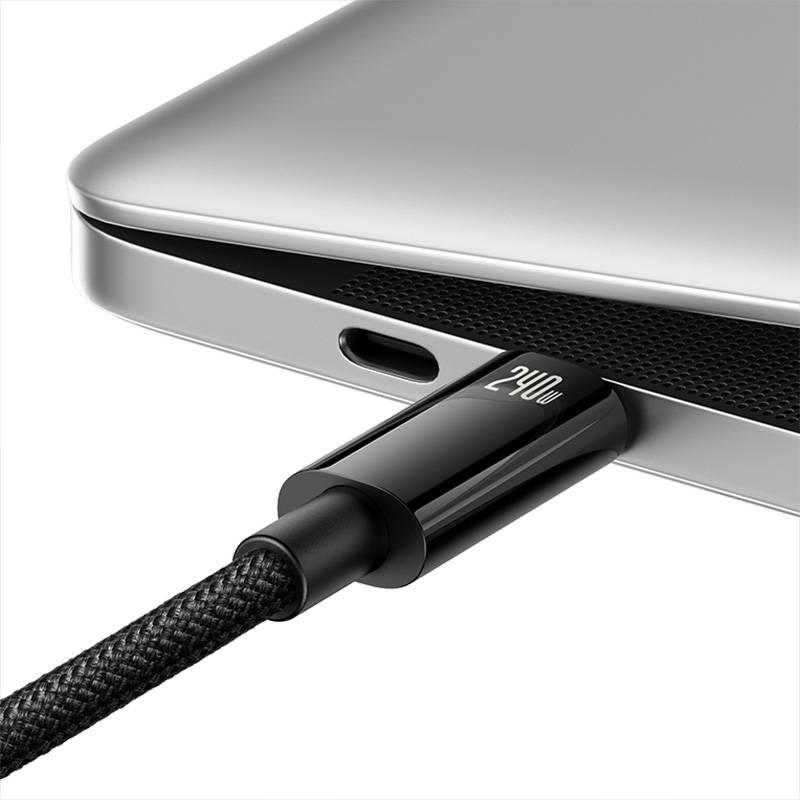 Kabel Usb-C Do Usb-C Baseus Tungsten Gold 240W 1M (Czarny)