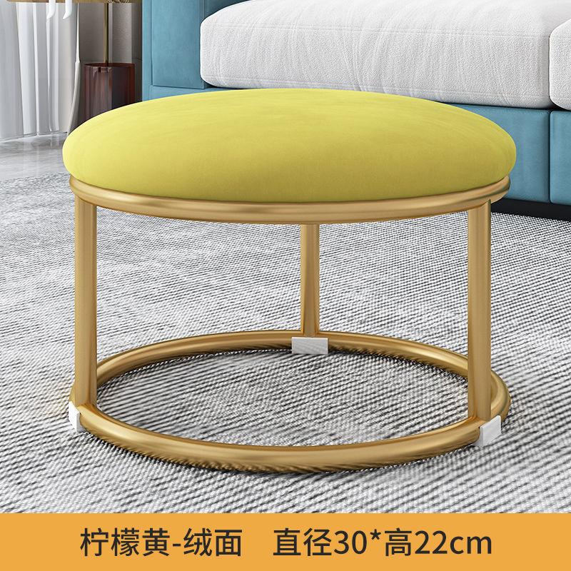 Nordic Fabric Craft Shoes Пеленальный столик Гостиная Дом Дверной проем Примерочная Диван Табурет Овальный Интернет Знаменитость Отдых Табурет