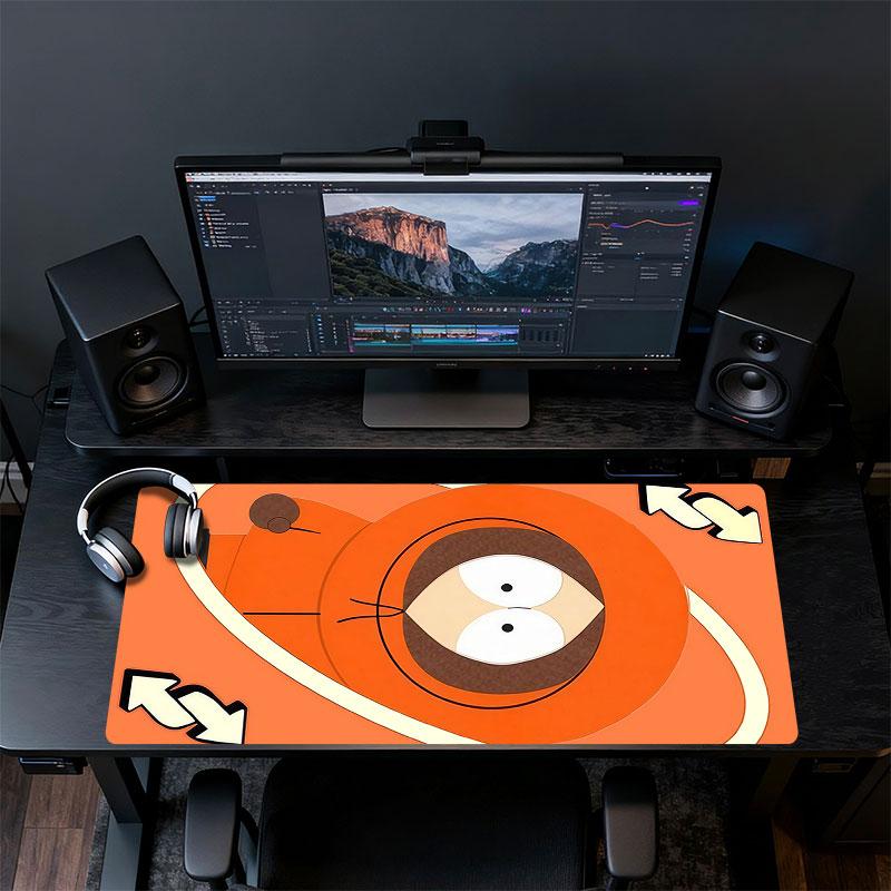 Kenny Mouse Pad, Large Gaming Desk Mat, Non-slip XXL Mousepad for Laptop & Tablet, Mini PC Playmat with Stitched Edges