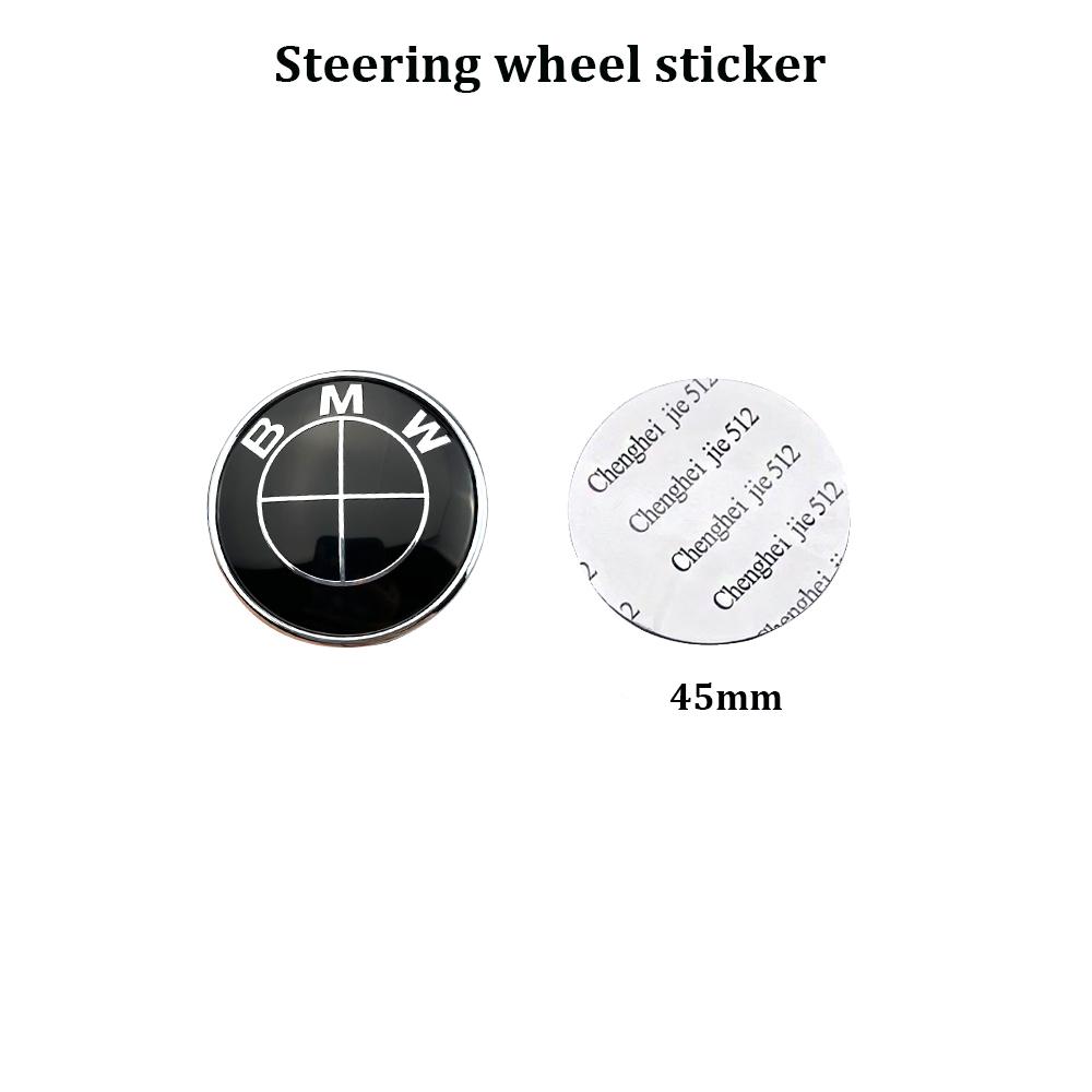 7Pcs Car Hood Front Rear Trunk Emblem Badge For BMW original Logo all black E36 E46 E53 E90 E60 E93 E87 G01 G20 X3 X5 F30 F20 X6