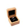 Velvet Wood Rings Box Retro Ring Earring Holder Simple Earrings Display Tray  Jewelry Storage Box