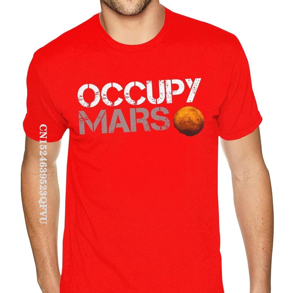 Family Elon Musk Occupy Mars Tshirt Vintage Fashion CCCP Cotton Male Plus Size Black T-Shirts Camisa Streetwear