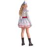 Kids Girls Tin Costume Halloween Tutu Dress Mock Neck Long Sleeve Back Invisible Zipper Metallic Tulle with Hat Axe Gloves for Theme Party