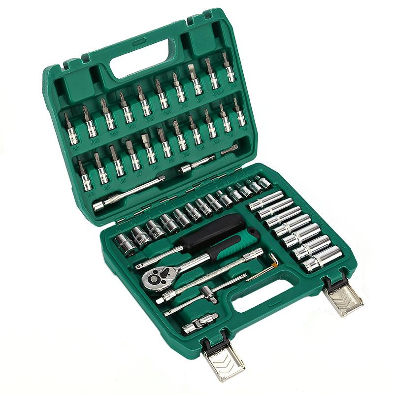 Бытовой автомобильный набор инструментов для ремонта авто, ящик для инструментов, футляр для хранения, гаечный ключ, отвертка, ручные инструменты
