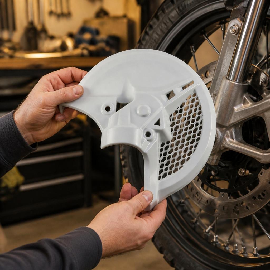Brake Disc Cover Impact-Resistant Front Rotor Guard Lightweight for Trail Riding