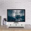 Monitor Riser Stand Computer Screen Height Adjustable White PVC 3 Drawers Durable Wood Plastic Desk ganizer Laptop Monitor