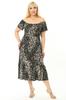 Женское платье большого размера Платье Madonna с вырезом на бретельках и узором из гальки