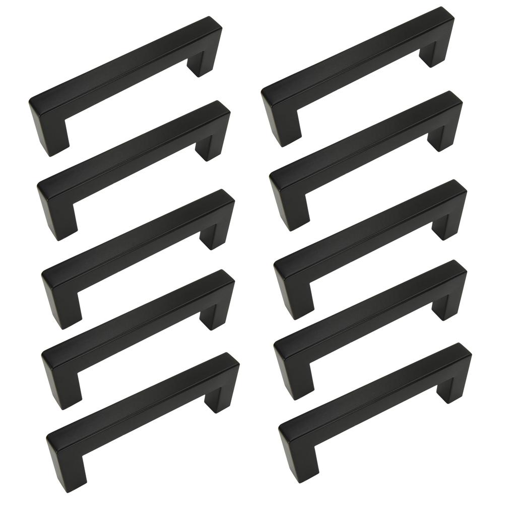 10 x Classic furniture handle 96 mm black