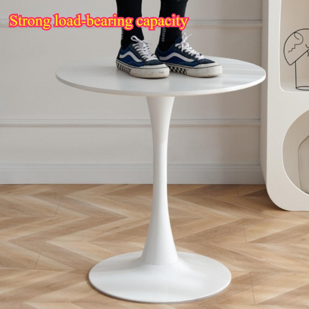 Скандинавский стол для переговоров Тюльпан Белый Маленький круглый стол Простой круглый стол Приемная Журнальный столик Многоцелевой круглый стол