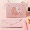 Cute Cartoon Postcard New Year Birthday Card Blessing Thank Envelope Letter Paper Greeting Card