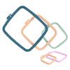 Sewing Tools Square DIY Cross Stitch Loop Stretch Tool Cross Stitch Ring Embroidery Hoops