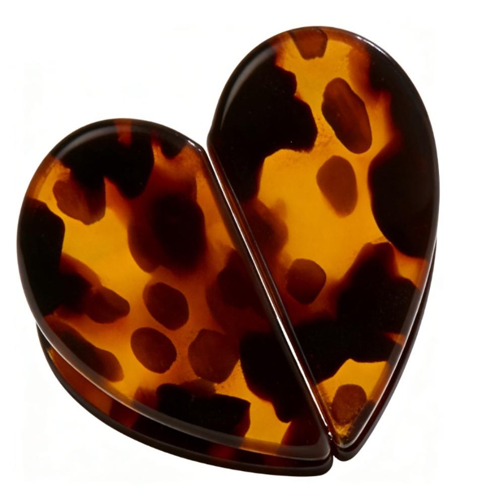 Magnetic Closure Flat Magnetic Hairs Clip Heart-shaped Non-Slip Styling Clips Daily Styling