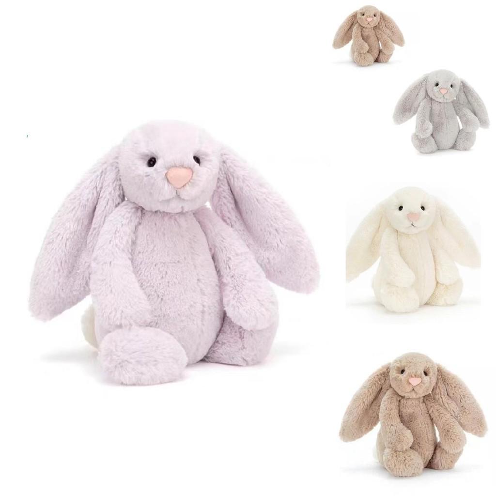 Плюшевая игрушка-кролик Jellycat с хлопковым наполнителем для детской спальни и игровой комнаты