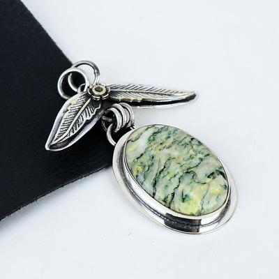Серебряный кулон с натуральным драгоценным камнем марипозит из серебра 925 пробы — дизайн ручной работы, повседневные украшения, уникальные кулоны, подарки для вечеринок