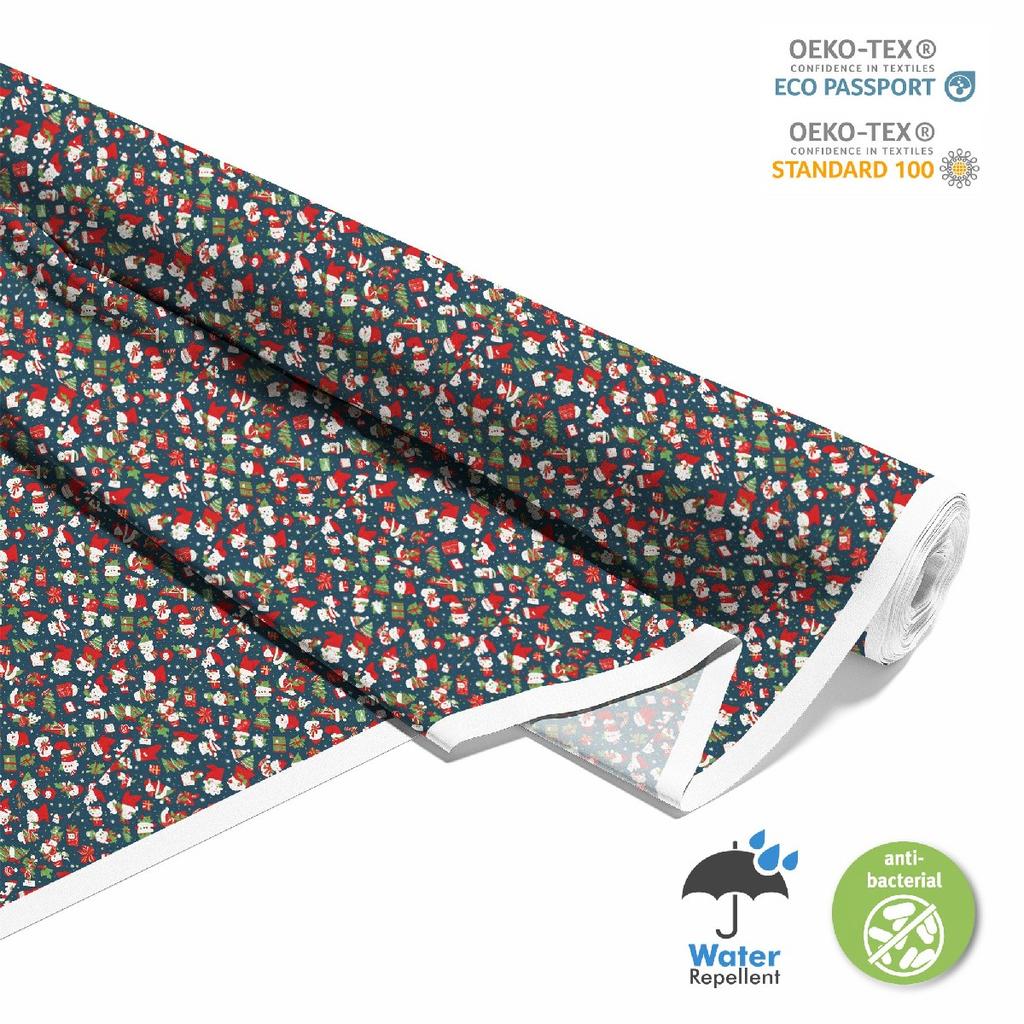 Outdoor Dekostoffe Oxford - Motiv Weihnachtsferien | Dx1892