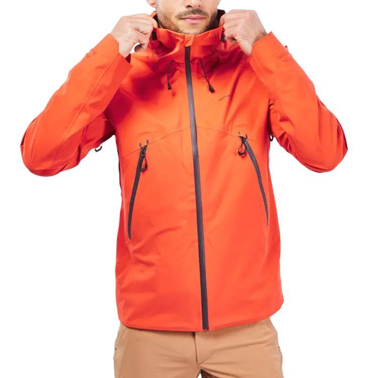 DECATHLON MH500 Waterproof, Windproof, And Breathable Windbreaker Jacket Men's Orange 8862098