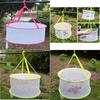 Foldable Clothes Drying Mesh Basket With Large Diameter For Sweaters And Underwear Drying