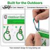 Mountaineering Knots Guide 7Pcs/Set Knot Pocket Cards with Carabiner 27 Classic Reference Card Outdoor Camping Climbing Backpacking Rope Tying