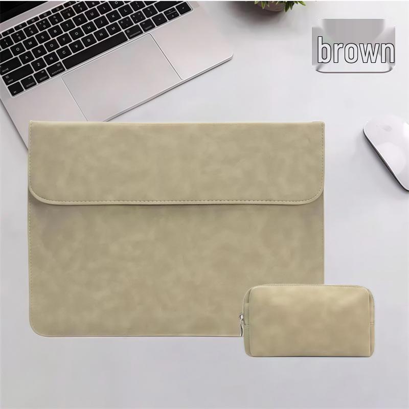 Leather Laptop Stand Bag for 13-16 Inch MacBook, Xiaoxin Air, Huawei