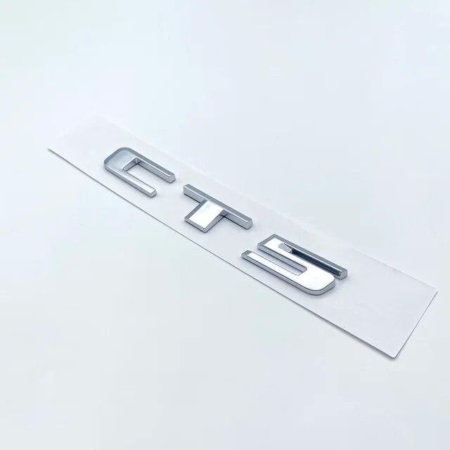 3D ABS Black Silver Letters Numbers Logo Stickers For Cadillac CT4 CT5 CT6 Car Rear Trunk Emblem Accessories