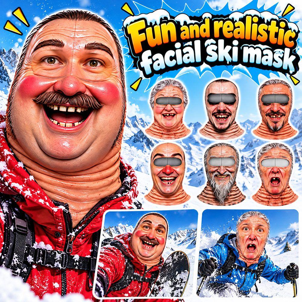 Old Man Pattern Balaclava 3D Face Printed Winter Mask Cover For Outdoor/Cycling/Pranks/Party