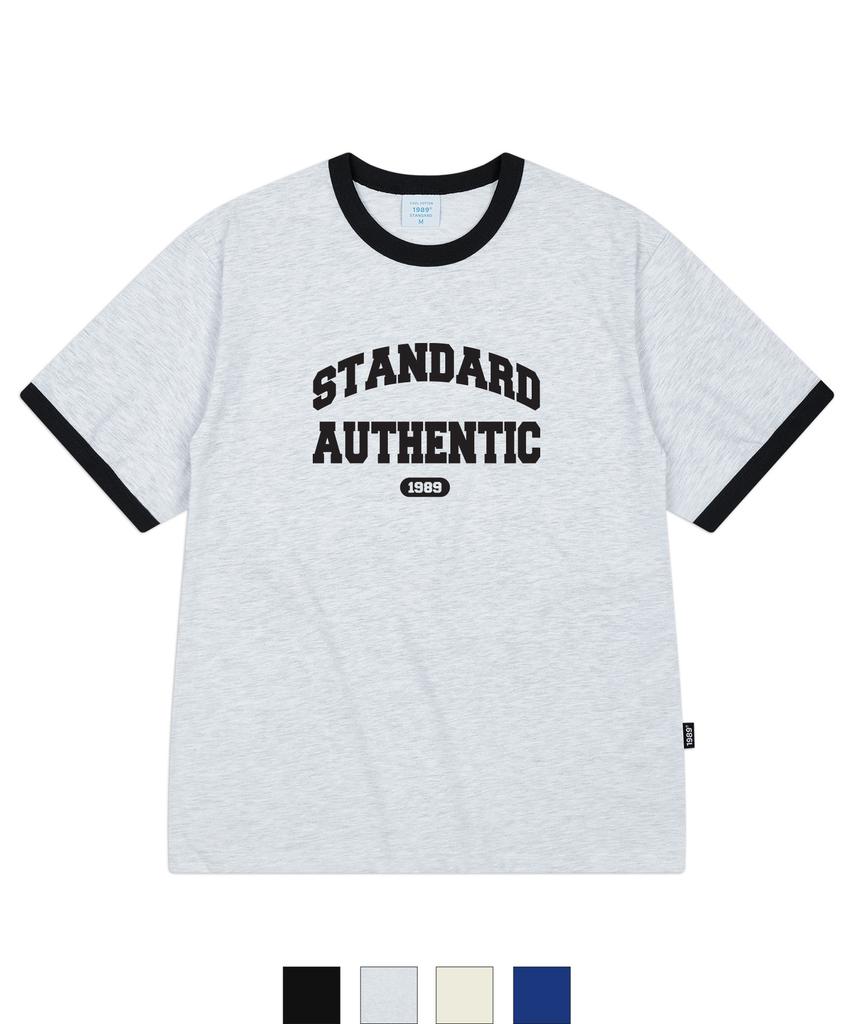 1989STANDARD Authentic Cool Cotton Ringer Short Sleeve (Srsstd-0007)