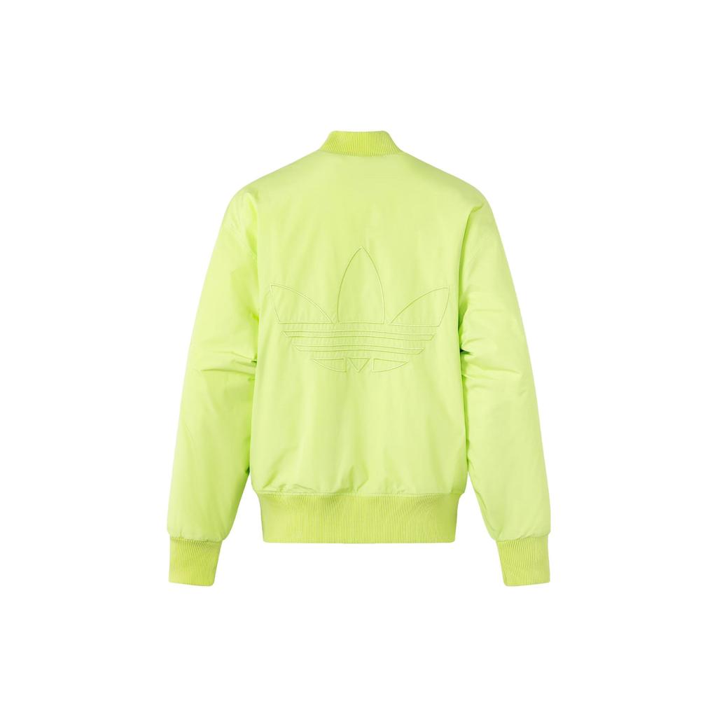 adidas Оригиналы BOMBER Двусторонние меховые бомберы и пальто Мужские Pulse Кислотный оранжевый зеленый JE6123