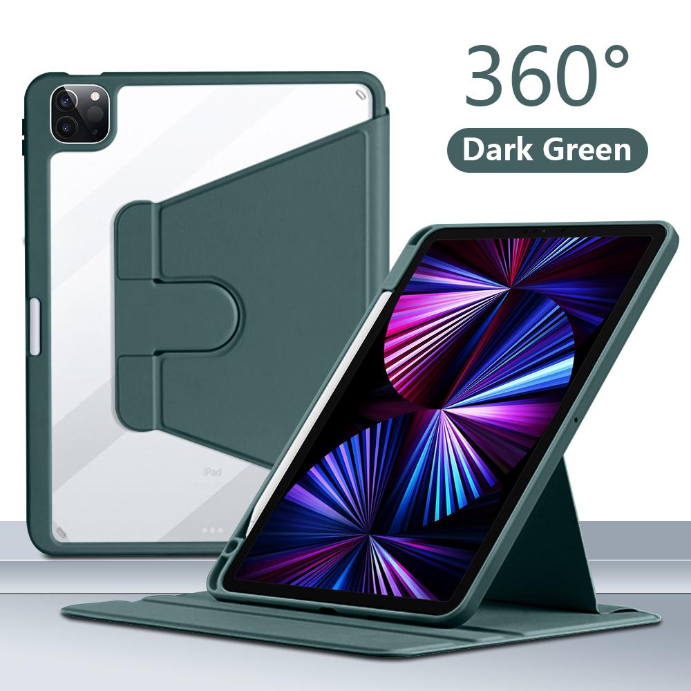 Чехол 2021 Air 5 4 для Ipad Pro 13 11 12,9 2022, чехол для Ipad Air 11 2024 Mini 6 10,2 8, 9, 9, 10 поколения, аксессуары с вращающимся на 360° корпусом