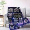 Granddaughter Love Quotes And Messages Multipurpose Customizable Blanket Customize Your Name Comfortable Texture Throw For Sofa Couch Office Bed