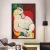 Picasso Dreaming Woman Abstract Canvas Paintings Nordic Style Wall Art Pictures Posters and Prints for Living Room Decor