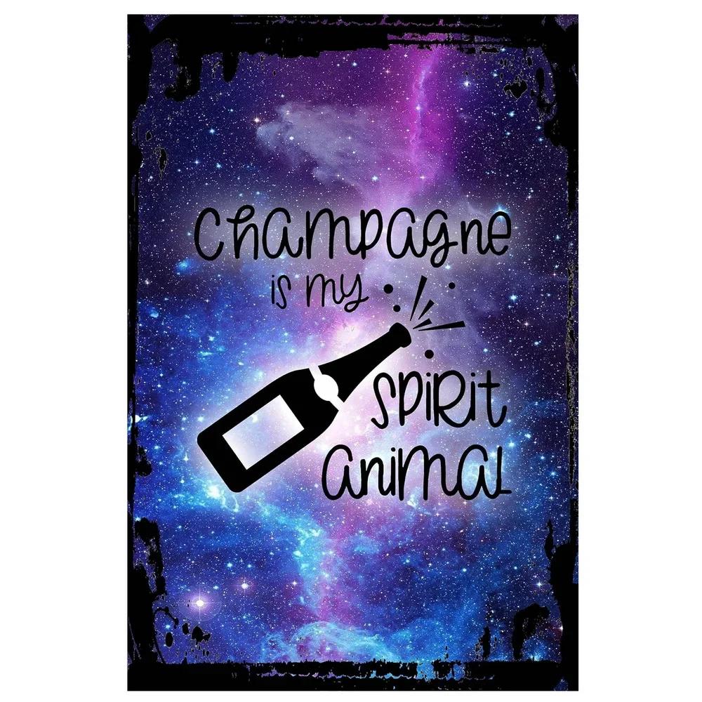 Металлические жестяные таблички Шампанское Апероль Настенная декоративная табличка Винтажный художественный плакат Железная живопись для мужской пещеры Дома Кафе Сада Клуба Бара