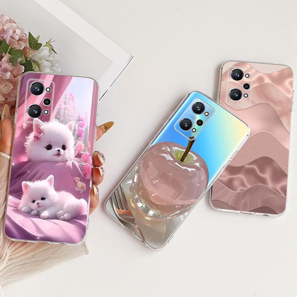 Чехол для телефона Realme GT Neo 2 Neo 3T GT2 с рисунком Китайский Дракон Милый Кот Мультяшный Рисунок Мягкий Прозрачный Силиконовый Задний Чехол