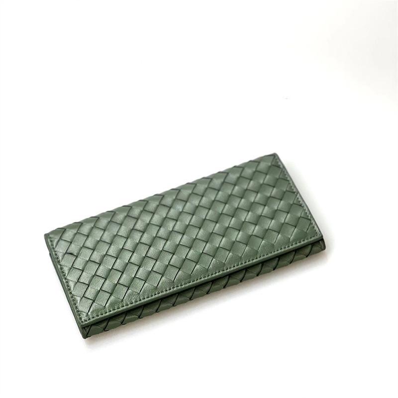 Мужской кошелек, длинный, повседневный, деловой, сумка из овчины, плетеный кошелек для монет, мужской и женский кожаный кошелек с несколькими отделениями