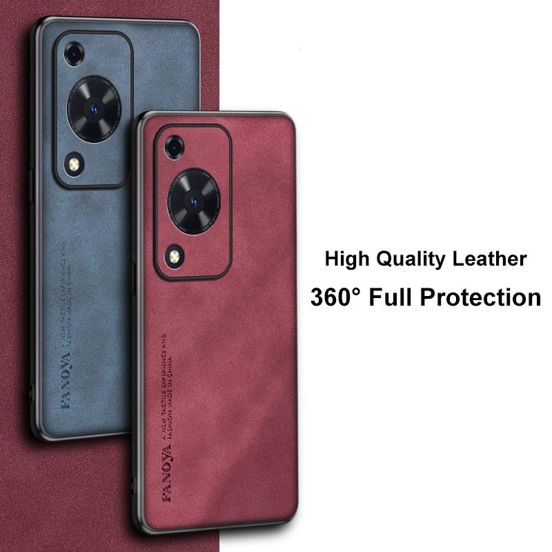 Чехол для Huawei Nova Y63, роскошный чехол из искусственной кожи для телефона Huawei Nova Y72 S Y72S, силиконовый противоударный чехол с полной защитой.