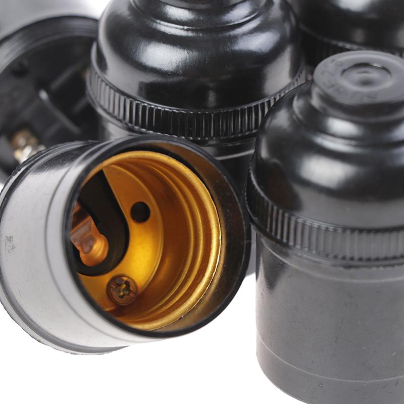 5X E27 4A ретро лампочка патрон подвесной Эдисон винтовой колпачок цоколь фитинги