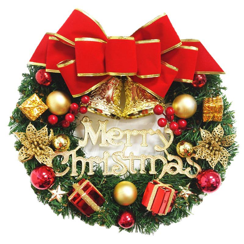 2023 Christmas Wreath: Cross-border Hot Selling 30CM Holiday Decoration for Shopping Mall & Hotel