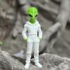 Статуэтка пришельца в толстовке, 3D-печатная фигурка зеленого пришельца, Коллекционная скульптура пришельца, Настольное украшение в стиле Sci-Fi, Подарок для любителей пришельцев