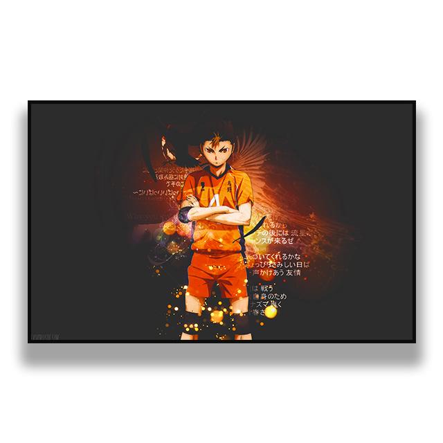 Японское аниме Haikyuu рисунок плакат и принт домашнее искусство украшение стены живопись гостиная спальня декор аксессуары Cuadros без рамки