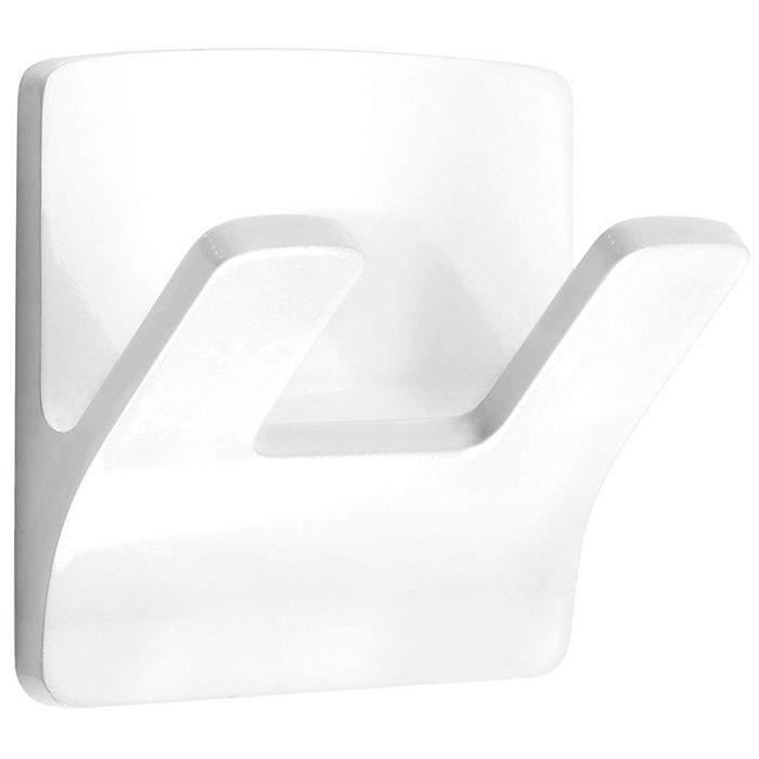 Crochet résistant à l'eau double branche Blanc