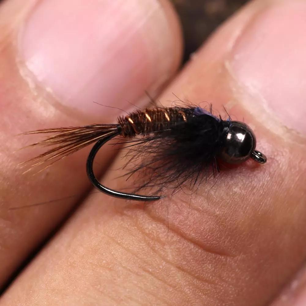 Flash Back хвост фазана, нимфа, муха, вольфрамовая бусина, голова, мокрая нимфа, искусственная приманка для рыбалки на форель, хариус, панфиш